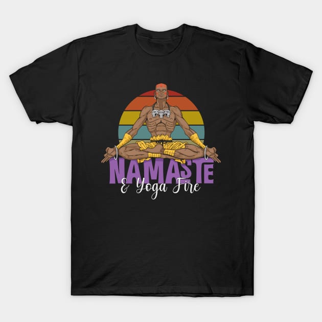 Namaste Yoga T-Shirt by PaperHead